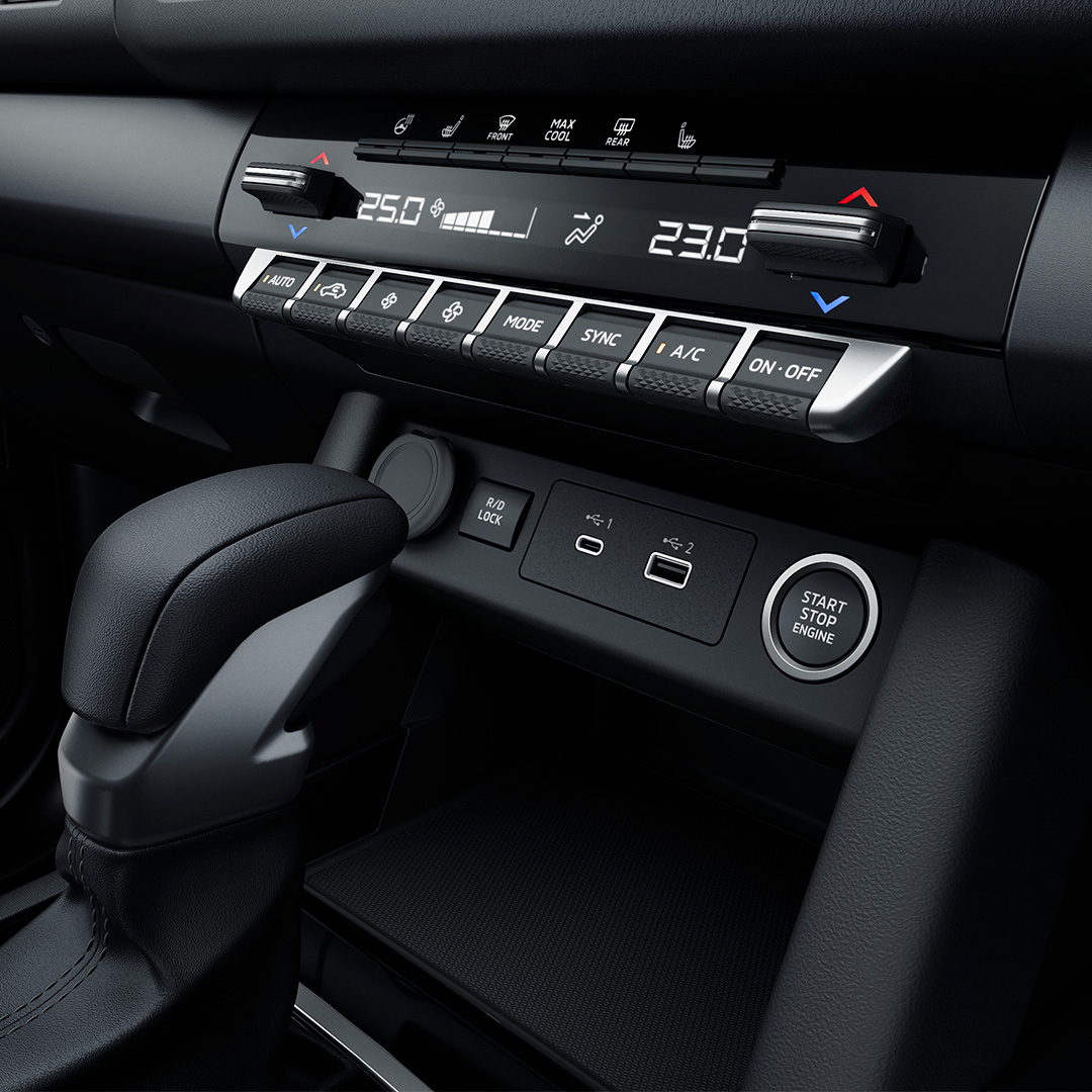 Mitsubishi Triton 2024 Air Conditioning & USB Charger